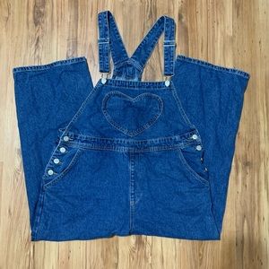 Shiny By Nature Medium Wash Denim Overalls -NEW